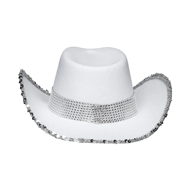 Häät Cowboy hattu morsian Glitter