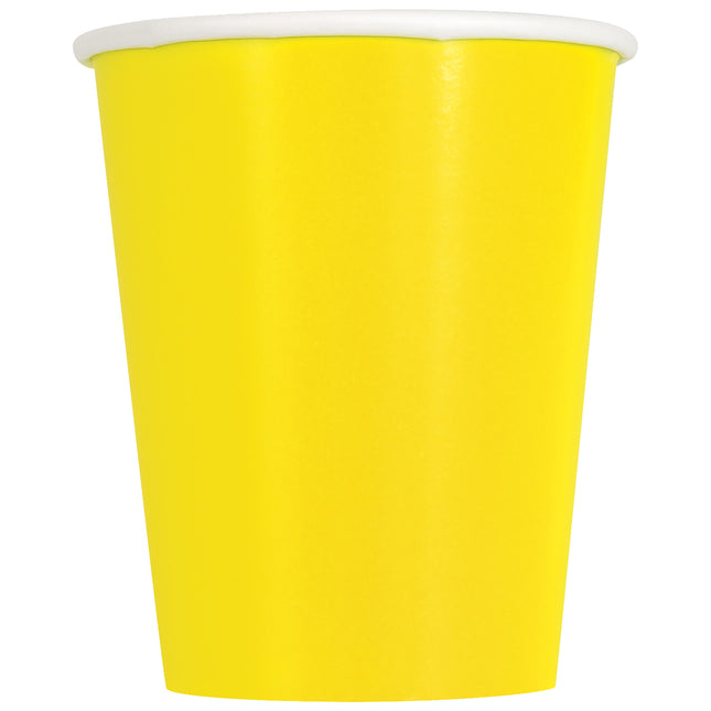 Keltaiset kupit 228ml 8kpl