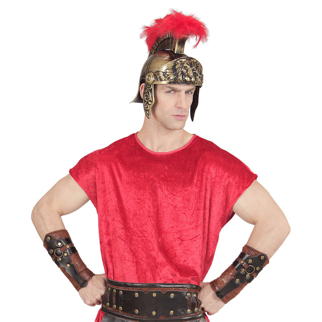 Roomalaiset käsivarsisuojat Ruskea