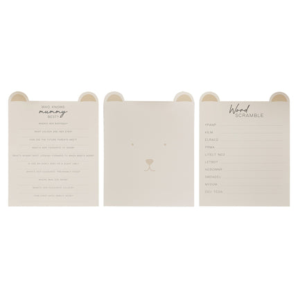 Baby Shower korttipeli Teddy 20kpl