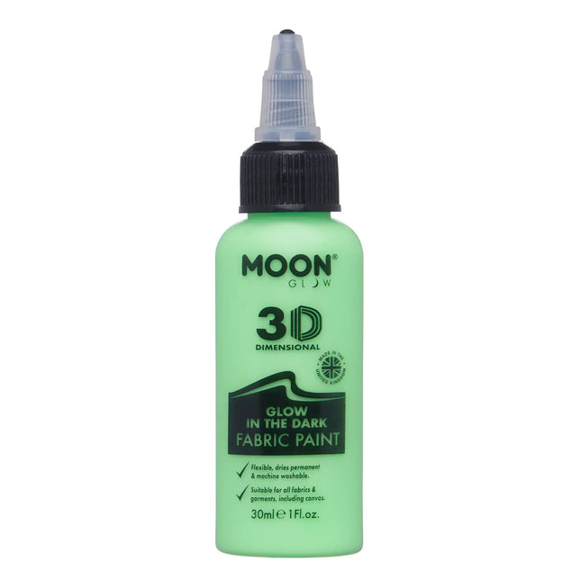 Moon Glow Hehkuva kangasmaali vihreä 30ml