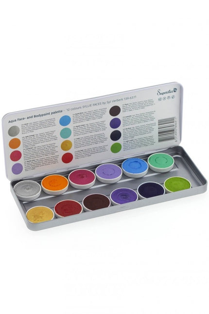 Värillinen Schmink Syllie 12kpl