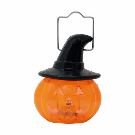 Halloween roikkuva koriste kurpitsa valolla 8cm