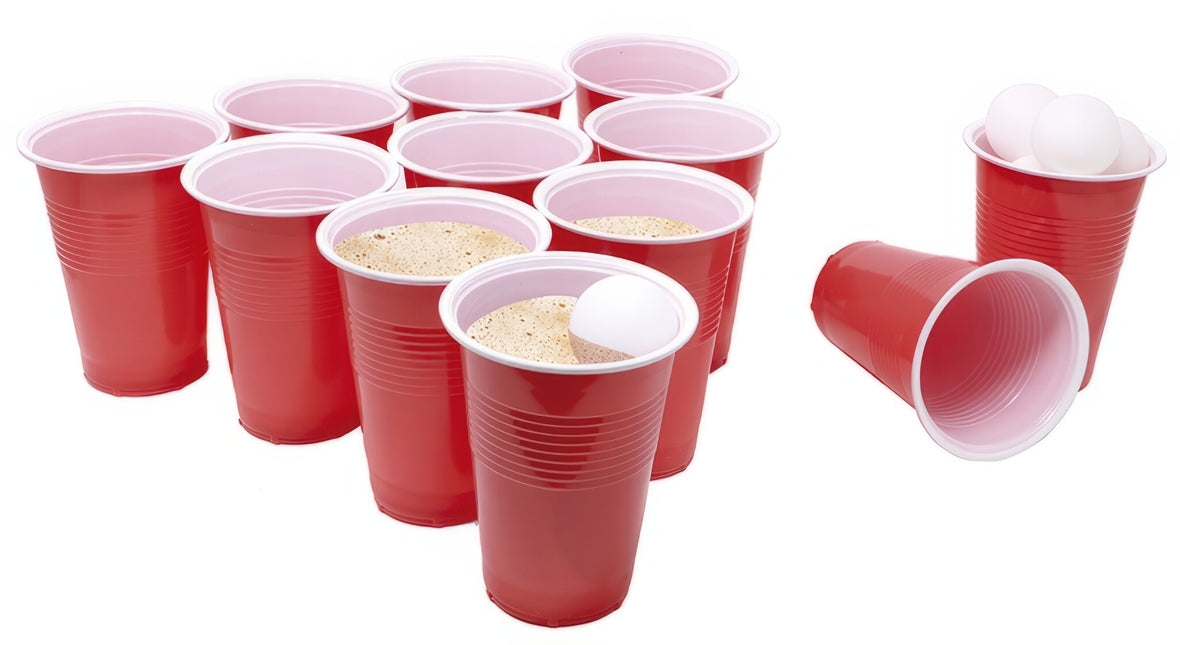 Punainen Beerpong-setti 35 kpl