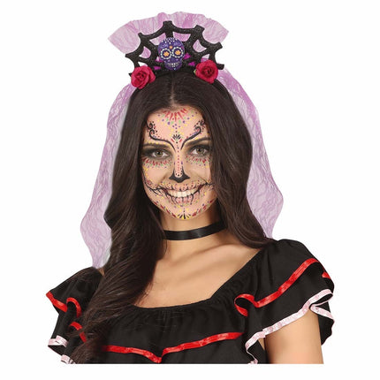 Dia De Los Muertos hiusnauha hämähäkinverkko