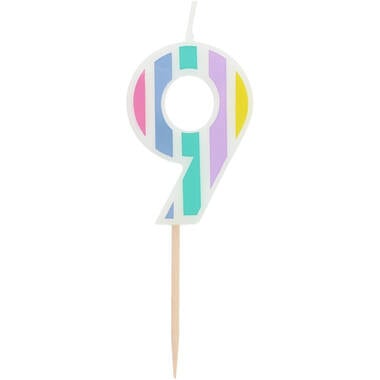 Kynttilä Pastellihahmo 9 Monivärinen