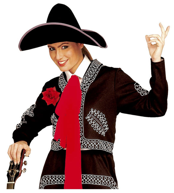 Punainen rintaneula ruusu 10cm