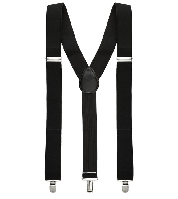 Mustat hopeiset henkselit