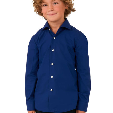 Tummansininen paita poika OppoSuits