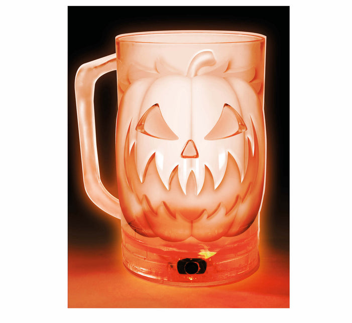 Halloween pöydän koriste valo kurpitsa 10cm