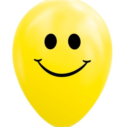 Keltaiset ilmapallot Smiley 30.5cm 8kpl