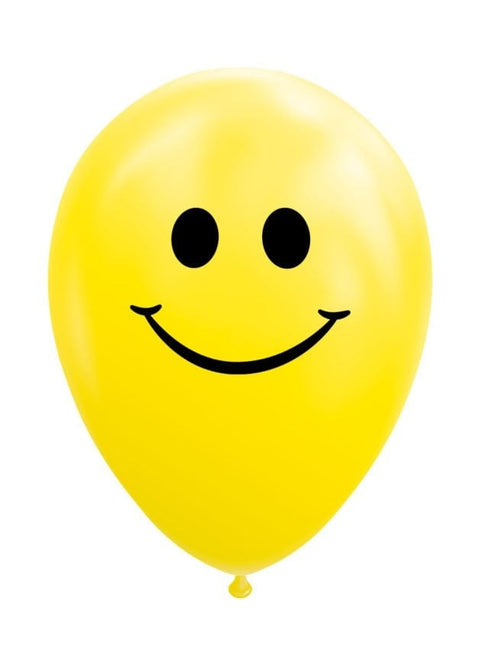 Keltaiset ilmapallot Smiley 30.5cm 8kpl
