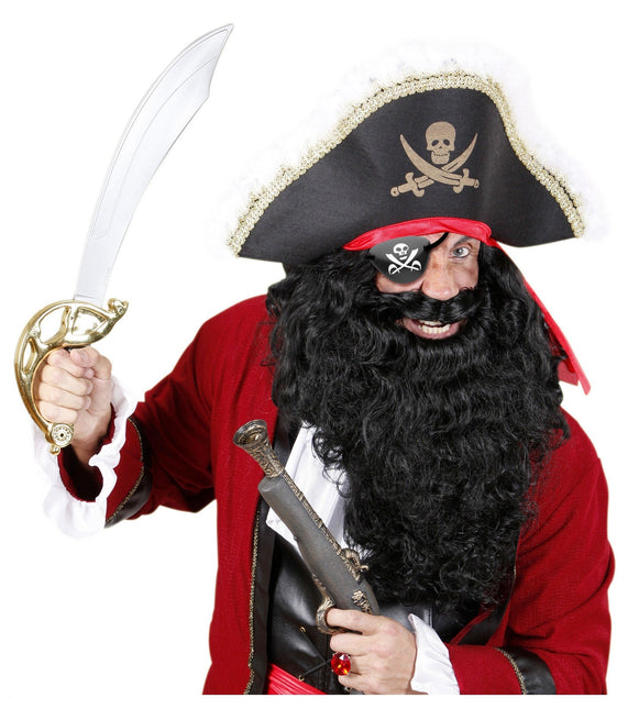 Mustavalkoinen merirosvon silmälappu