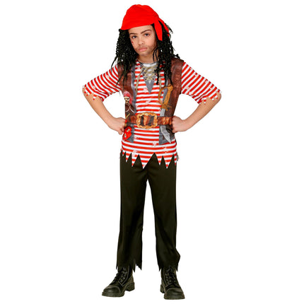 Merirosvopuku Punainen Musta Poika