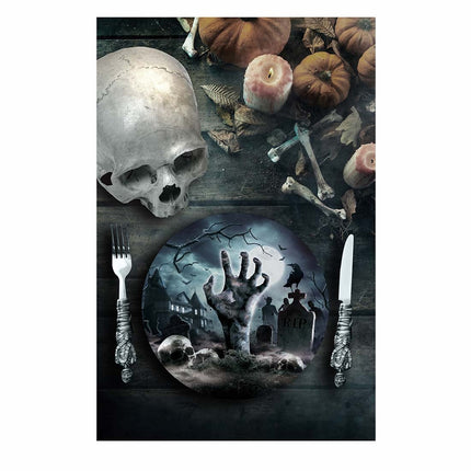 Halloween hautausmaan lautaset 23cm 6kpl