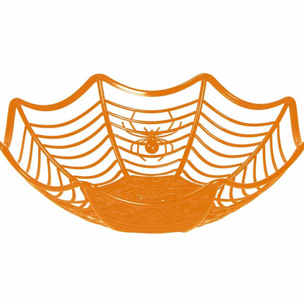 Oranssi Halloween kulho hämähäkki 28cm