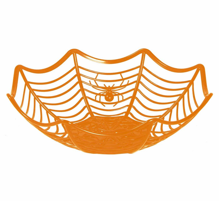 Oranssi Halloween kulho hämähäkki 28cm