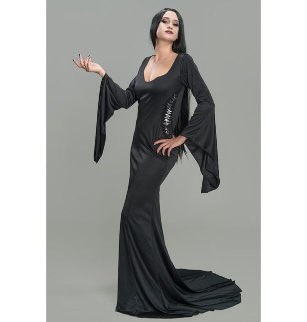 Costume Wednesday Morticia Mekko
