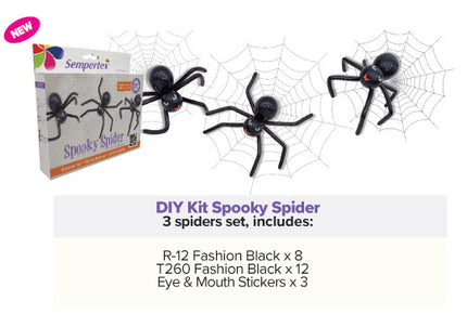 Ilmapallot DIY Ilmapallo Kit Spooky Spiders