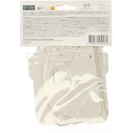 Hyvää syntymäpäivää kirje Girland Gold 2m