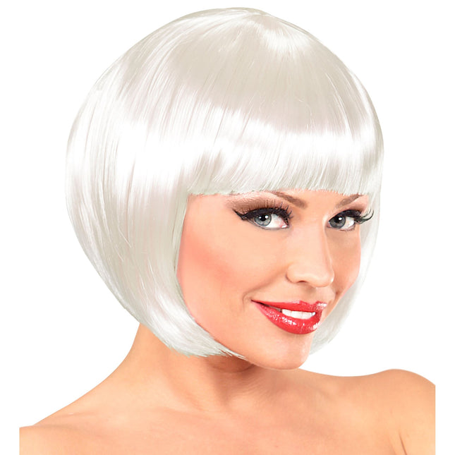 Valkoinen peruukki Bobline