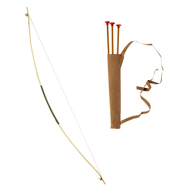Intialainen väärennetty jousi ja nuoli 1m