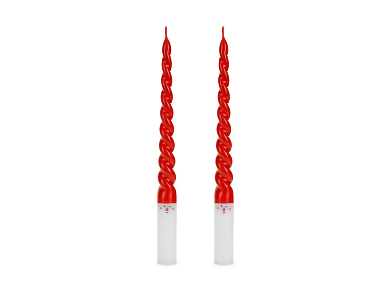 Kynttilät Santa 25cm 2kpl