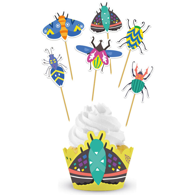 Bugs Cupcake Toppers 12kpl