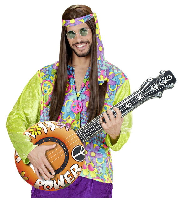 Hippie 60S Fake Banjo oranssi puhallettava 1m