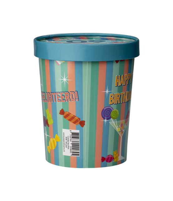 Värillinen karkkitarjotin 60 vuotta 12cm