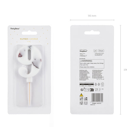 9 vuoden kynttilän terälehdet 8cm