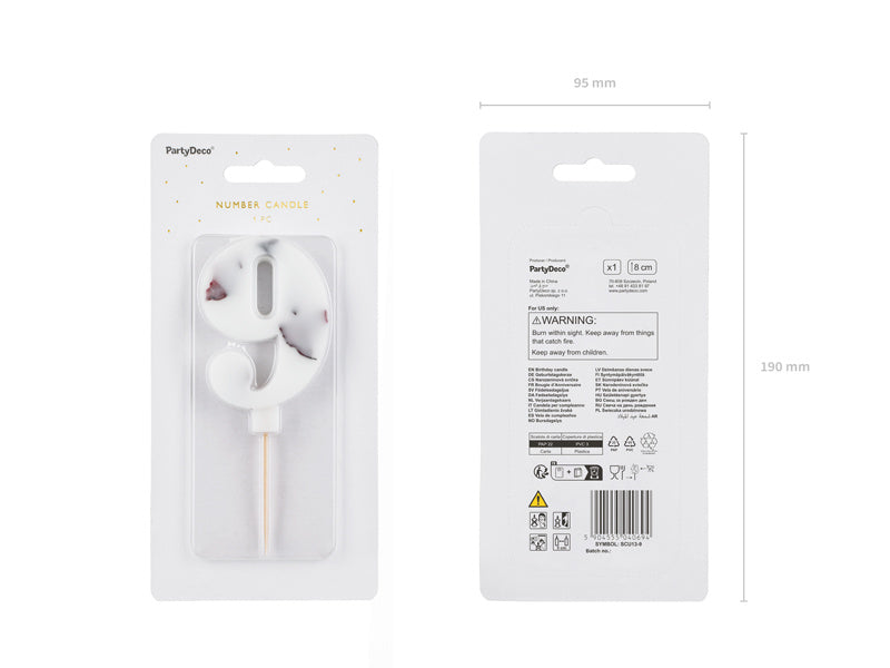 9 vuoden kynttilän terälehdet 8cm