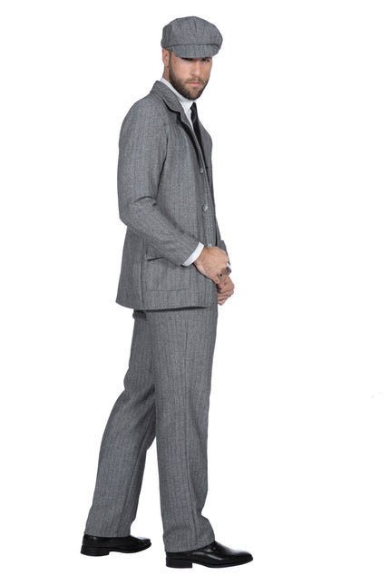 Costume Miesten Roaring 20-luvun takki Harmaa