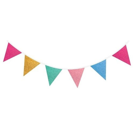 Värilliset kukkaketjut Glitter 6m