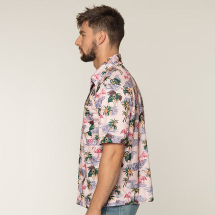 Flamingo Shirt Heren van Boland koop je bij Partywinkel