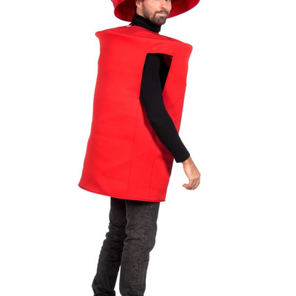 Ketchup Fles Kostuum Rood 2 delig van Wilbers & Wilbers koop je bij Partywinkel