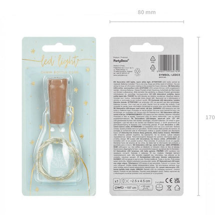 Flessenlampjes 1,97m van Partydeco koop je bij Partywinkel