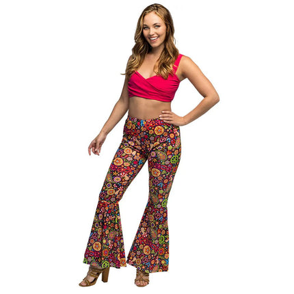 Flower Power Broek Dames van Boland koop je bij Partywinkel