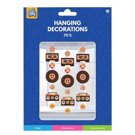 Flower Power Hangdecoratie 1,2m 3st van Paper Dreams koop je bij Partywinkel