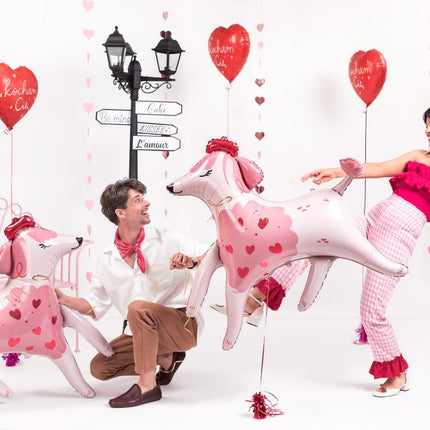 Hart Helium Ballon Kocham Cię Leeg 45cm van Partydeco koop je bij Partywinkel