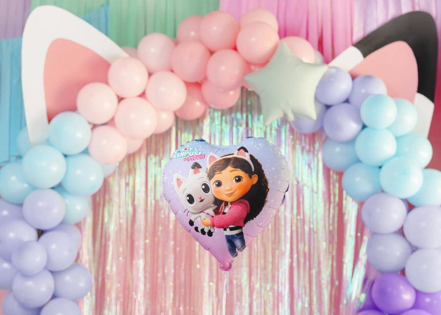 Folie Ballon Hart Gabby's Dollhouse, 35cm van Partydeco koop je bij Partywinkel