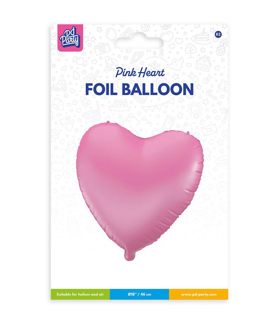 Folie ballon - Hart roze van Paper Dreams koop je bij Partywinkel