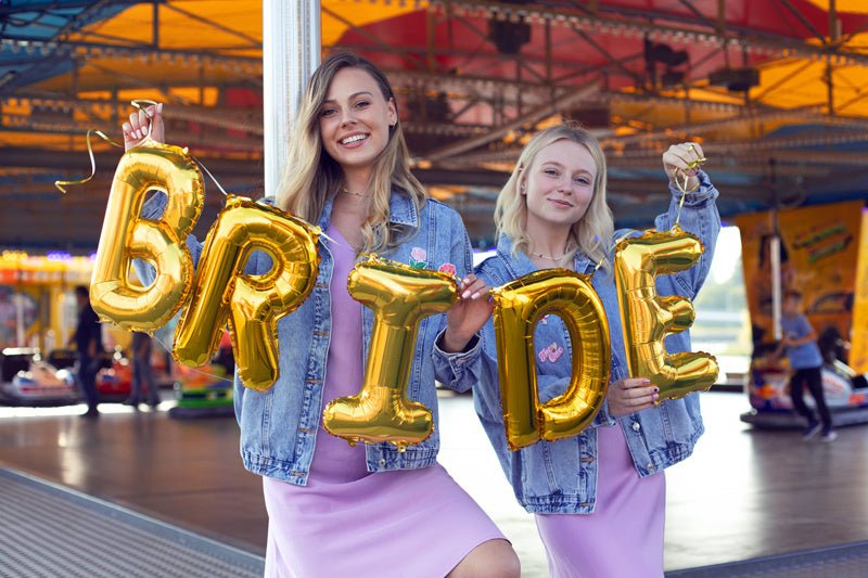 Folie Ballon Letter B Goud Leeg 35cm van Partydeco koop je bij Partywinkel