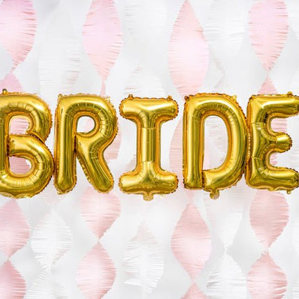 Folie Ballon Letter B Goud Leeg 35cm van Partydeco koop je bij Partywinkel