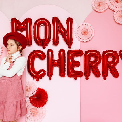 Folie Ballon Letter B Rood Leeg 35cm van Partydeco koop je bij Partywinkel