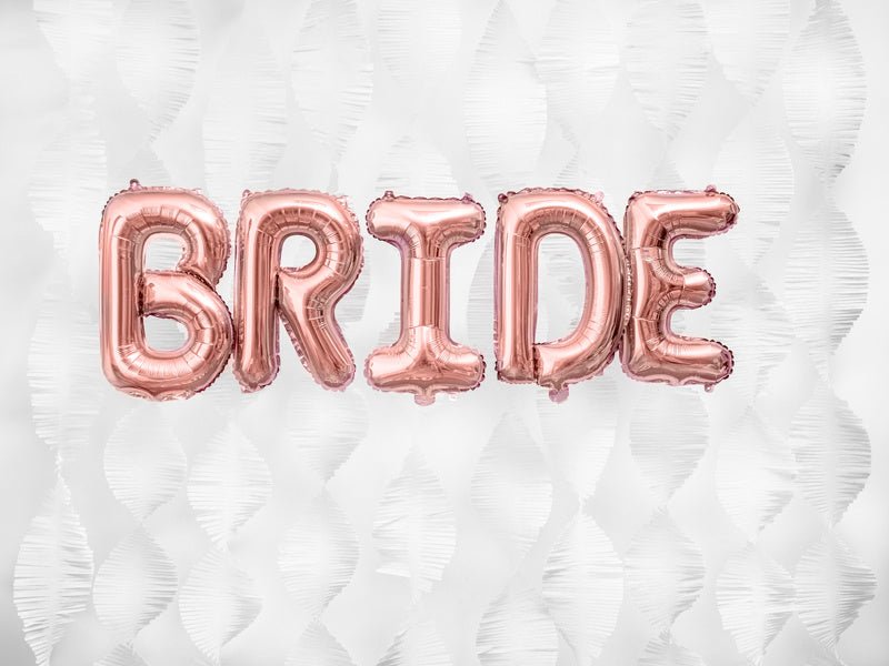 Folie Ballon Letter D Rose Goud Leeg 35cm van Partydeco koop je bij Partywinkel