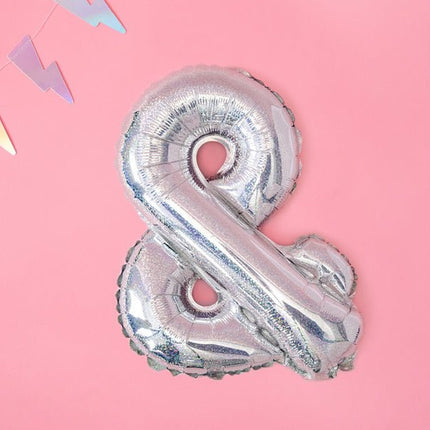 Folie Ballon Letter & Holografisch Leeg 35cm van Partydeco koop je bij Partywinkel