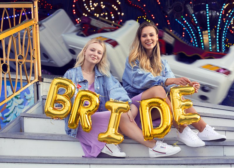 Folie Ballon Letter I Goud Leeg 35cm van Partydeco koop je bij Partywinkel