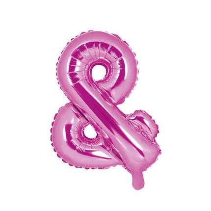 Folie Ballon Letter & Roze Leeg 35cm van Partydeco koop je bij Partywinkel