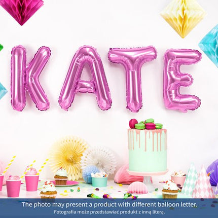 Folie Ballon Letter X Roze Leeg 35cm van Partydeco koop je bij Partywinkel